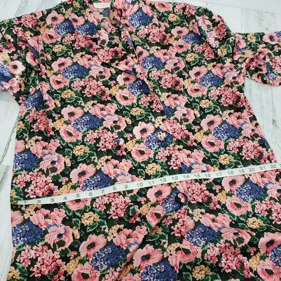 Victoria’s Secret Gold Label Floral Sleep Shirt Women’s Medium - Picture 6 of 8